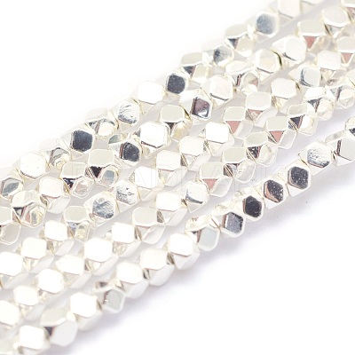 Electroplate Non-magnetic Synthetic Hematite Beads Strands G-L485-10B-S-1