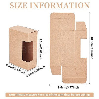 Kraft Paper Box CON-WH0073-44-1