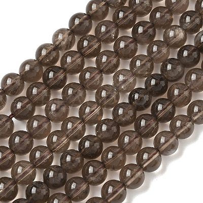 Natural Smoky Quartz Bead Strands G-D840-62-6mm-1