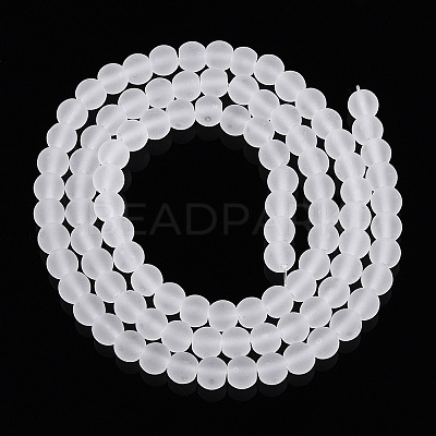 Transparent Glass Beads Strands GLAA-T032-T4mm-MD13-1