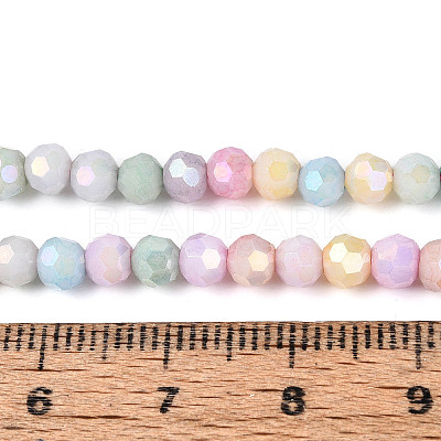 Anti-Tarnish Electroplate Glass Beads Strands EGLA-T021-4mm-15-11-1