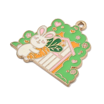 Animal Forest Theme Zinc Alloy Enamel Pendants FIND-Z065-01H-1