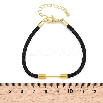 Braided Steel Wire Bracelet Making KK-CBA6056-03I-G-1