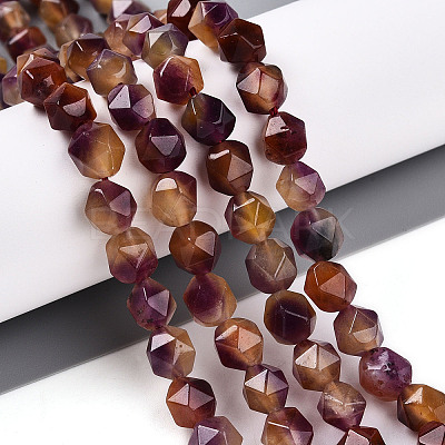 Dyed Natural White Jade Beads Strands G-T139-8mm-45G-1