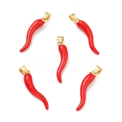 Brass Enamel Pendants X-KK-G416-54-1