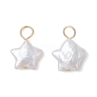 Natural Keshi Pearl Charms PALLOY-JF04240-01-1