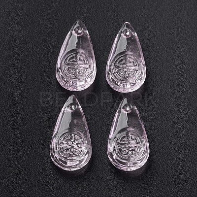 Transparent Handmade Bumpy Lampwork Beads LAMP-T017-13B-1