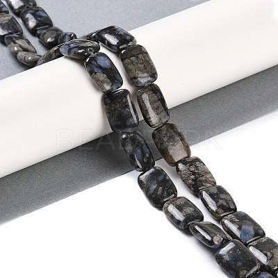 Natural Glaucophane Beads Strands G-C141-C01-03-1