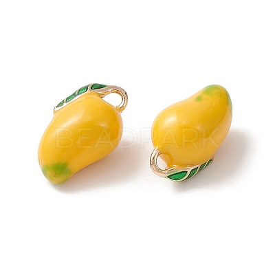 2Pcs Brass Enamel Charms KK-YW0001-89-1