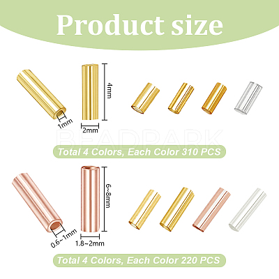 2120Pcs 8 Style Plated Glass Round Bugle Beads SEED-AR0001-12-1
