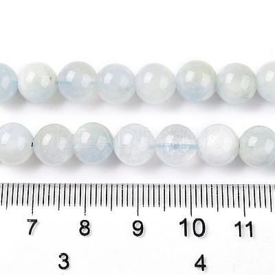 Dyed Natural White Jade Beads Strands G-T138-8mm-210-41-1