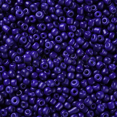 Baking Paint Glass Seed Beads SEED-S002-K6-1