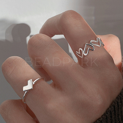 Adjustable Alloy Cuff Rings Sets for Women FS-WG228FF-01-1