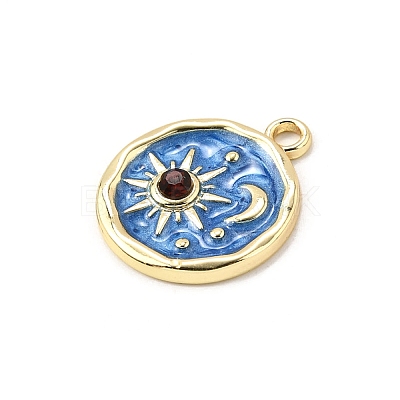 Alloy Enamel Pendants FIND-U030-20G-02-1