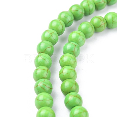 Synthetic Turquoise Beads Strands X-TURQ-G106-8mm-02B-1