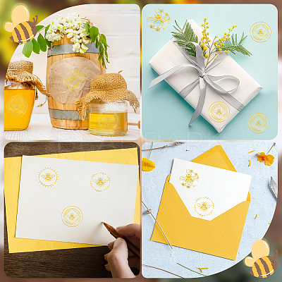 Gold Foil Self-adhesive Stickers DIY-WH20001-13G-1