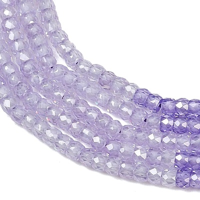 Cubic Zirconia Beads Strands ZIRC-P125-2x3mm-20-1