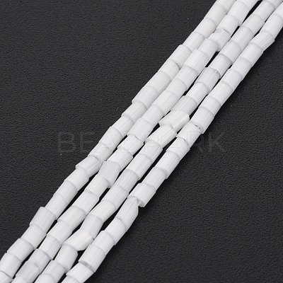 Glass Silk Stain Style Beads Strands GLAA-N047-001A-07-1