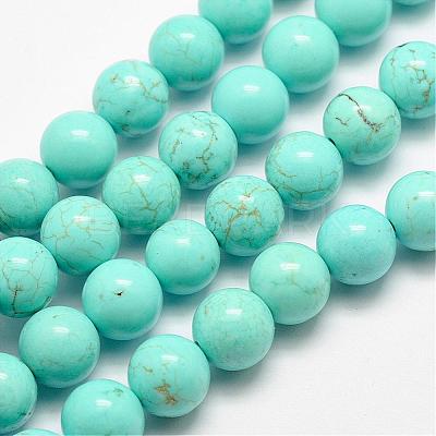 Natural Magnesite Beads Strands G-E384-01-10mm-1
