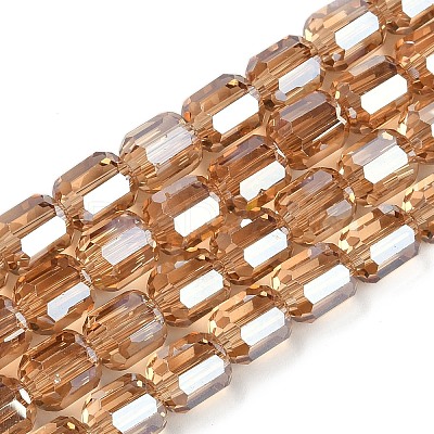 Electroplate Glass Beads Strands GLAA-G112-07-1
