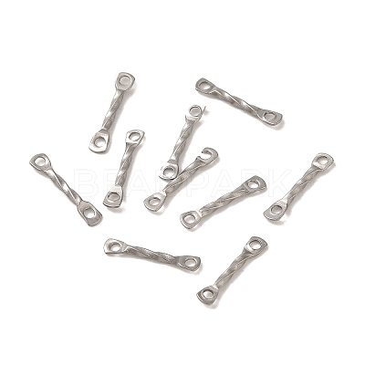 Non-Tarnish 304 Stainless Steel Connector Charms STAS-Q323-02A-P-1