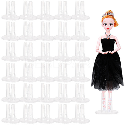 Plastic Doll Stands ODIS-WH0038-98A-1