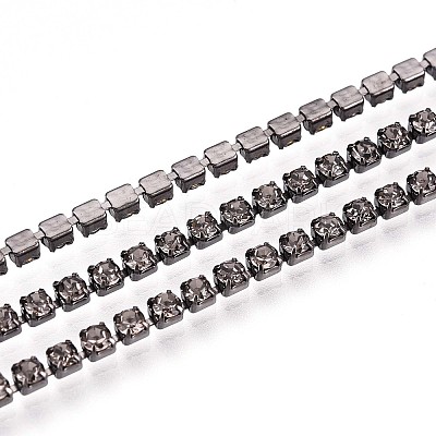 Iron Rhinestone Cup Chains CH-T006-02A-02-1