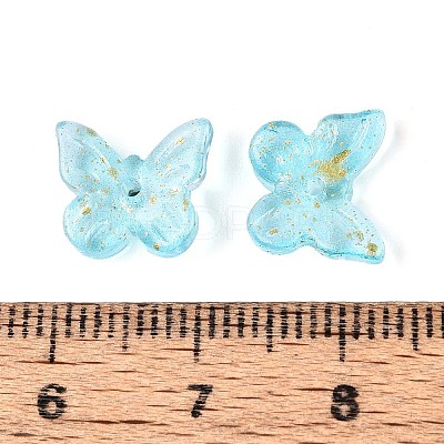 Transparent Spray Painted Glass Charms LS-GLAA-T016-22B-1