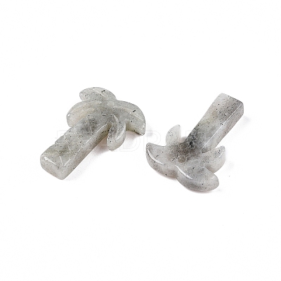 Natural Larvikite Coconut Tree Pendants G-N342-02G-1