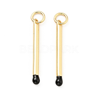 Brass Enamel Pendants KK-G416-36G-02-1