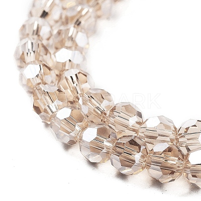 Electroplate Transparent Glass Beads Strands LS-EGLA-A035-T6mm-A22-1
