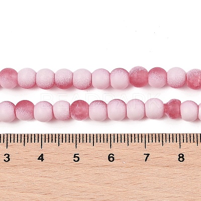 Frosted Crackle Glass Beads X1-GLAA-U001-8mm-M13-1