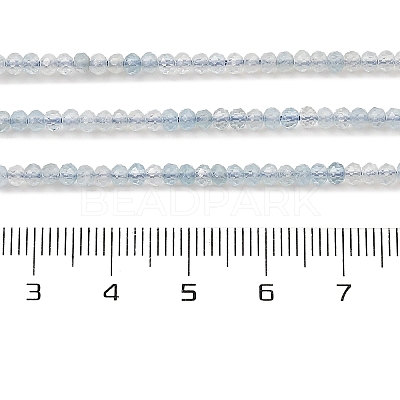 Natural Aquamarine Beads Strands G-K376-B04-01-1