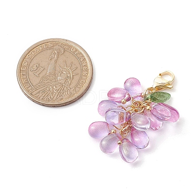 Teardrop Glass & Acrylic Pendant Decoration GL-CJ4893-1
