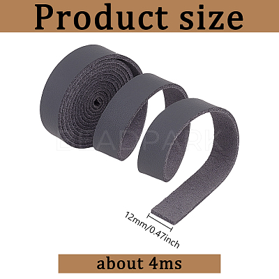 Flat PU Leather Cord WL-WH0004-09A-1