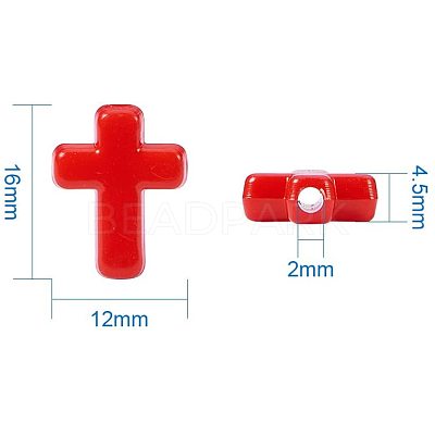 Opaque Acrylic Beads SACR-PH0002-01-1