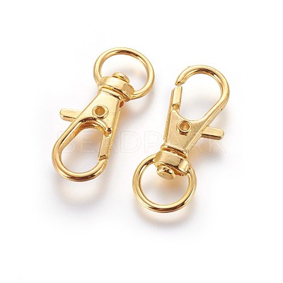 Alloy Swivel Lobster Claw Clasps IFIN-E548Y-G-1