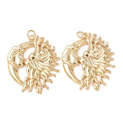 Brass Pendants KK-D019-18G-1