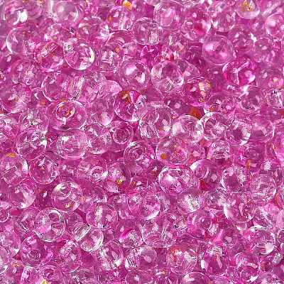 6/0 Spray Paint Fringe Glass Seed Beads SEED-H003-11J-1