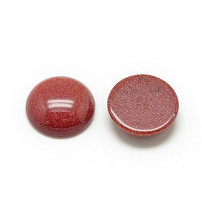 Synthetic Goldstone Cabochons G-R416-8mm-47-1