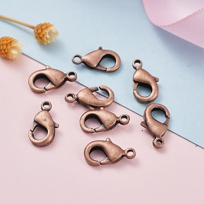 Brass Lobster Claw Clasps KK-902-R-NF-1