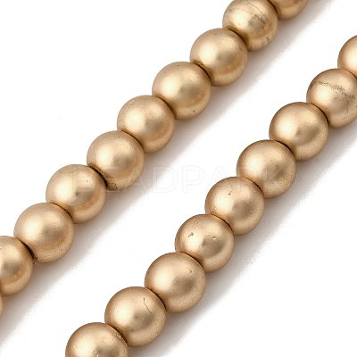 Electroplated Synthetic Non-magnetic Hematite Beads Strands G-H327-D01-01A-1