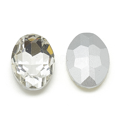Pointed Back Glass Rhinestone Cabochons RGLA-T080-10x12mm-01-1