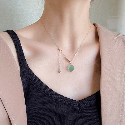 24Pcs Natural Green Aventurine Charms G-BC0001-21B-1