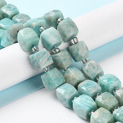 Natural Amazonite Beads Strands G-B065-A04-1