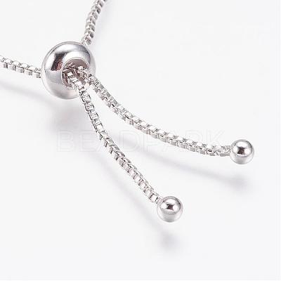 Long-Lasting Plated Adjustable Brass Slider Bracelets BJEW-P165-15E-1
