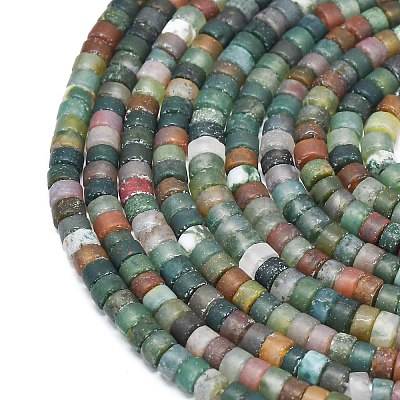 Natural Indian Agate Beads Strands G-P575-B02-4x2mm-1
