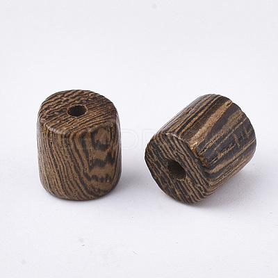 Natural Wenge Wood Beads X-WOOD-S053-36-1