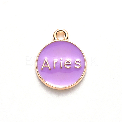 Alloy Enamel Pendants X-ENAM-S124-01A-01A-1