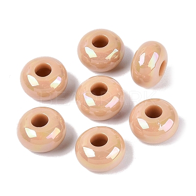 Opaque Acrylic European Beads OACR-E033-19H-1